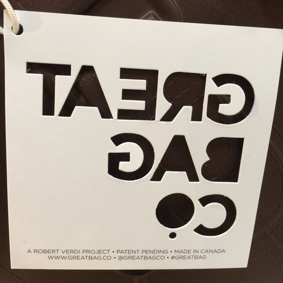 Great Bag Co. Rubber Purse Handbag Tote Smokey Quartz Designer - Picture 9 of 9